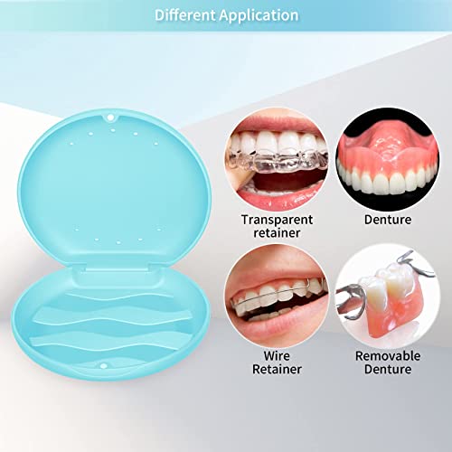 Denture Case Orthodontic Retainer Case with Vent Holes, Annhua Dental Mouthgu...