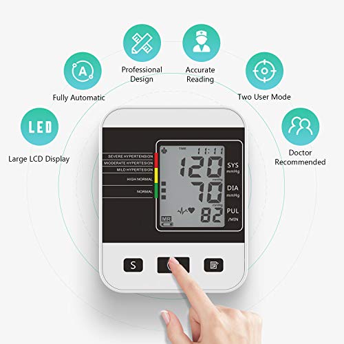 Blood Pressure Monitor for Home Use with Large LCD Display,Annsky Digital Upp...