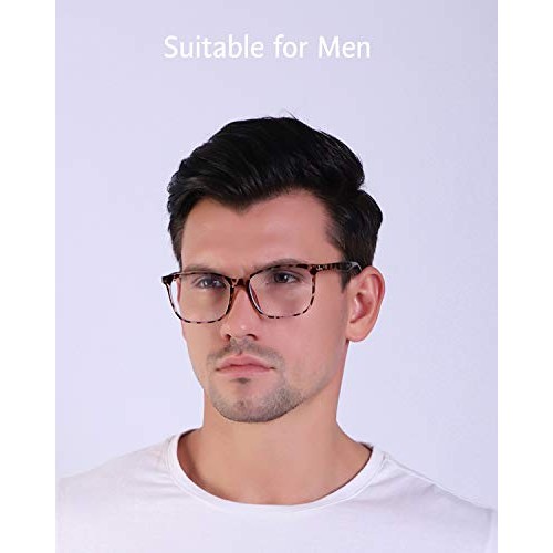 ANRRI Blue Light Blocking Computer Glasses, Anti Eyestrain UV Filter Lens Lig...