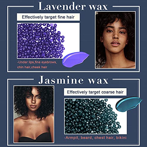 Waxing Kit- Anruz Digital Wax Warmer Hair Removal Kit- 5 Bags Multiple Formul...