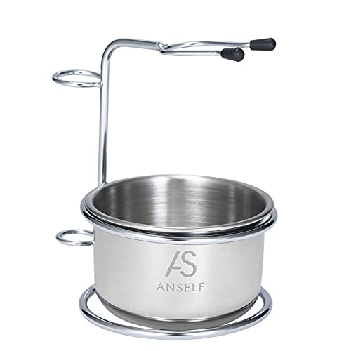 2 in 1 Men's Shaving Set Shaving Soap Bowl Cup + Shaving Holder Stand