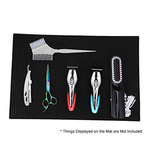 Anself Hair styling tools mat,Flexible Nonslip Elastic Salon Silicone Heat Re...