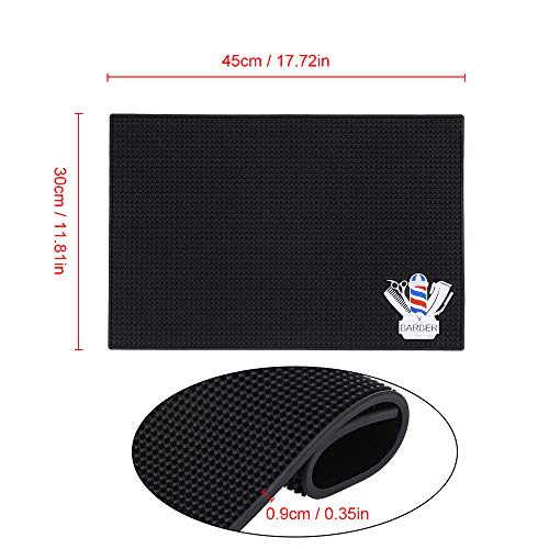 Anself Hair styling tools mat,Flexible Nonslip Elastic Salon Silicone Heat Re...
