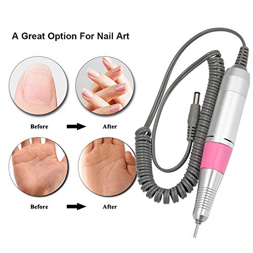 30000RPM Electric Nail Drill Pen Nail Drill Handle Handpiece DC Connector for...