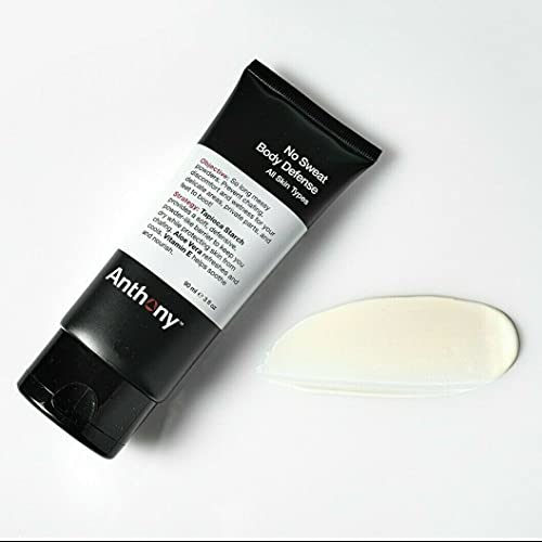 Anthony No Sweat Body Defense Deodorant for Men – Anti-Chafing, Anti-Itch Cre...