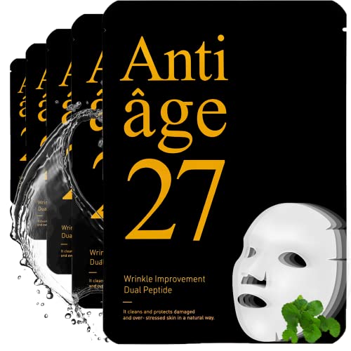 ANTIAGE27 CICA Facial Sheet Mask Premium Quality Sheets for Sensitive Skin Hi...