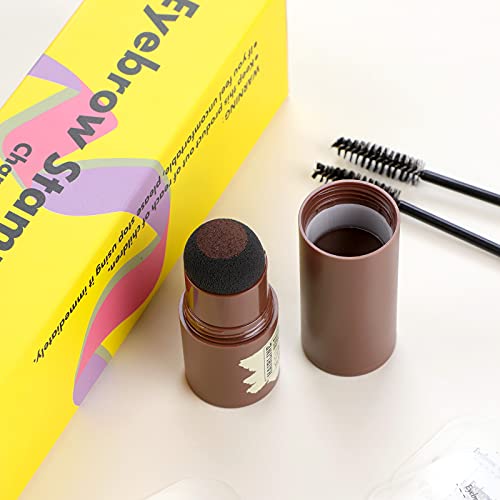 ANTIKE Makeup Eyebrow Stamp Stencil Kit Waterproof Brow Stamp and Eyebrow Ste...