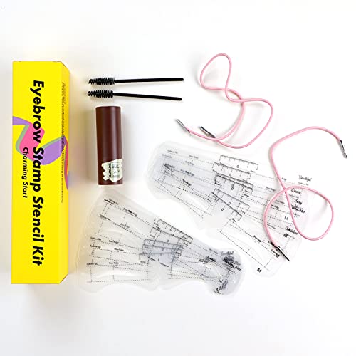 ANTIKE Makeup Eyebrow Stamp Stencil Kit Waterproof Brow Stamp and Eyebrow Ste...