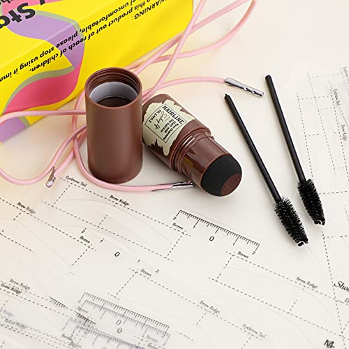 ANTIKE Makeup Eyebrow Stamp Stencil Kit Waterproof Brow Stamp and Eyebrow Ste...