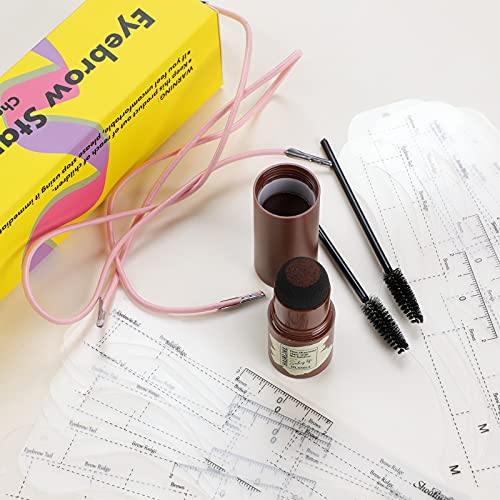 ANTIKE Makeup Eyebrow Stamp Stencil Kit Waterproof Brow Stamp and Eyebrow Ste...