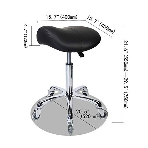 Saddle Stool Rolling Ergonomic Swivel Chair for Dental Office Massage Clinic ...