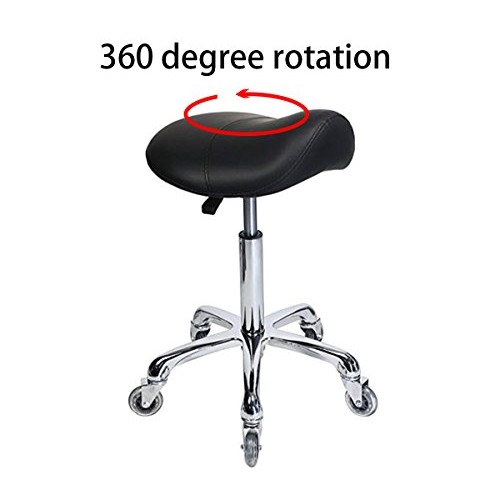 Saddle Stool Rolling Ergonomic Swivel Chair for Dental Office Massage Clinic ...