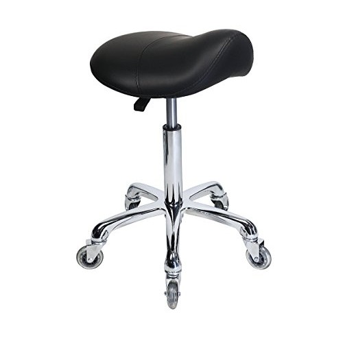 Saddle Stool Rolling Ergonomic Swivel Chair for Dental Office Massage Clinic ...