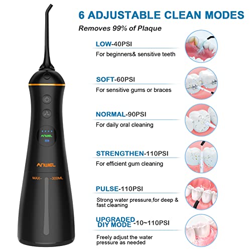 Water Flosser and Ultrasonic Electric Toothbrush Combo, Cordless Dental Oral ...