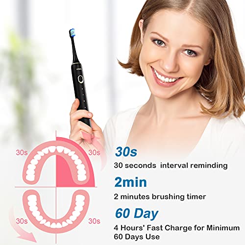 Water Flosser and Ultrasonic Electric Toothbrush Combo, Cordless Dental Oral ...