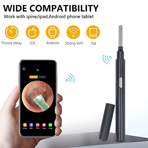 Earwax Removal Kit with 1080P HD, Ear Camera Ear Wax Removal Tool with WiFi 6...