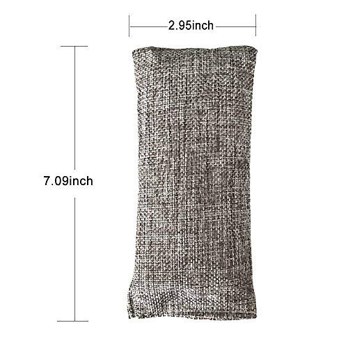 12 Packs Natural Air Purifying Bags ,150g Each Pair Mini Bamboo Charcoal Bags...
