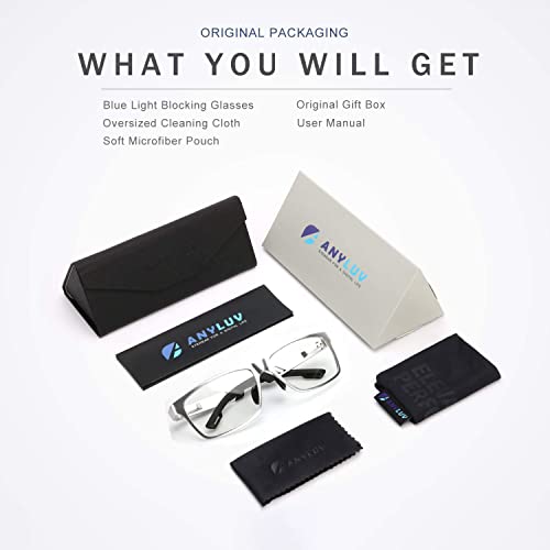 Blue Light Blocking Glasses for men women Classic Rectangle Blue Light Glasse...