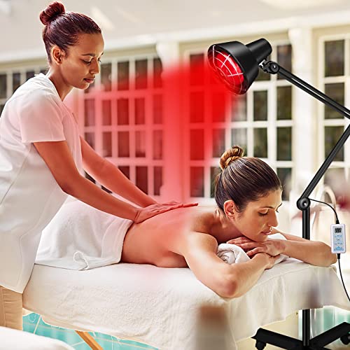 Infrared Lamp, Anyork Red Light Therapy 275W Infrared Light Heat Lamp for Bod...