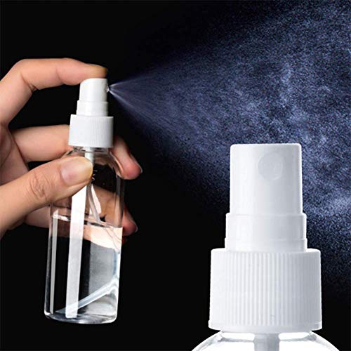 30 Pack 30ml(1oz) Fine Mist Mini Clear Spray Bottles with Pump Spray Cap Refi...