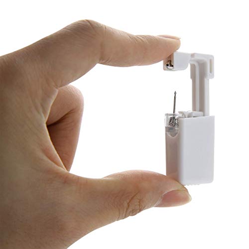 Anzero 2 Pack Self Ear Piercing Gun Disposable Self Ear Piercing Kit Safety E...