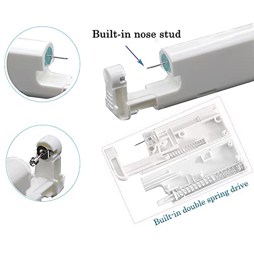 Anzero Self Nose Piercing Gun, 2 Pack Disposable Self Nose Piercing Gun Kit S...