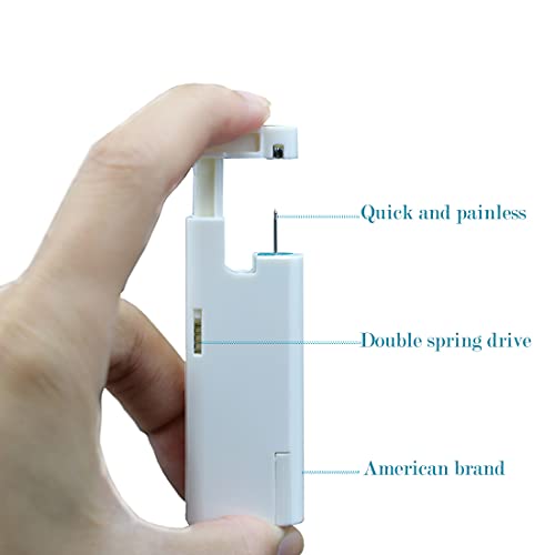 Anzero Self Nose Piercing Gun, 2 Pack Disposable Self Nose Piercing Gun Kit S...