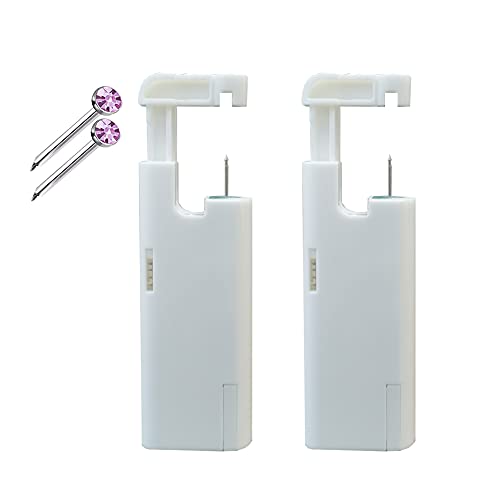Anzero Self Nose Piercing Gun, 2 Pack Disposable Self Nose Piercing Gun Kit S...