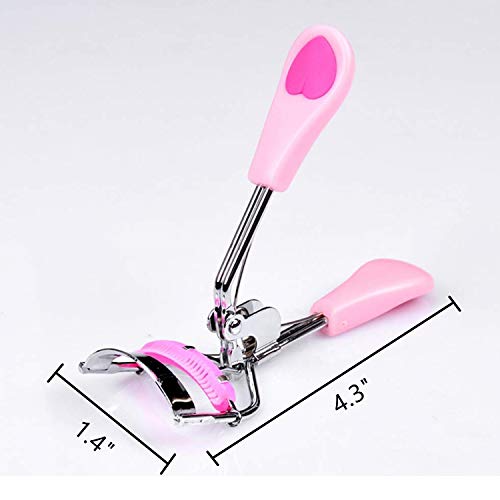 Stainless Steel Eyelash Curler with Built-in Comb Pinch Pain-Free Suitable fo...
