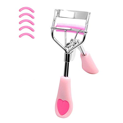 Stainless Steel Eyelash Curler with Built-in Comb Pinch Pain-Free Suitable fo...