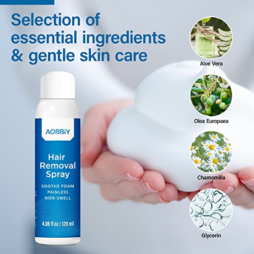 AOBBIY Hair Removal Spray, Hair Removal For Women, Hair Removal For Men,