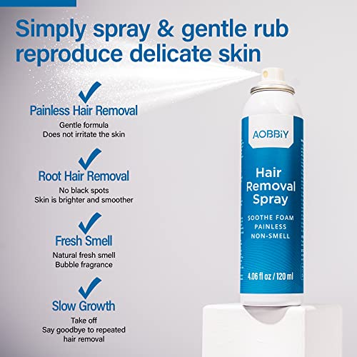 AOBBIY Hair Removal Spray, Hair Removal For Women, Hair Removal For Men,