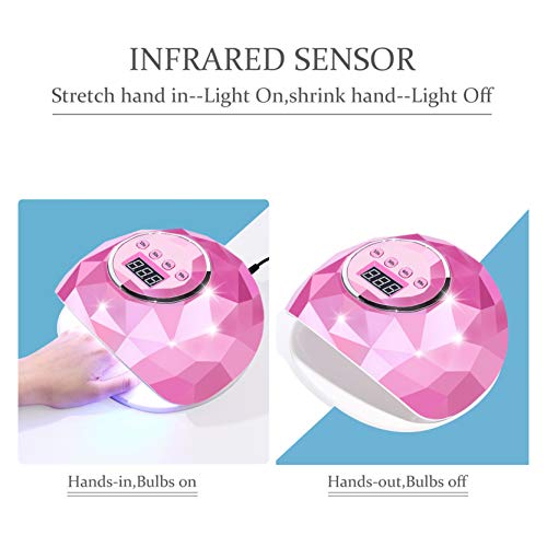 Nail Dryer Led Nail Lamp Nail Dryers for Gel and Regular Polish Professional ...