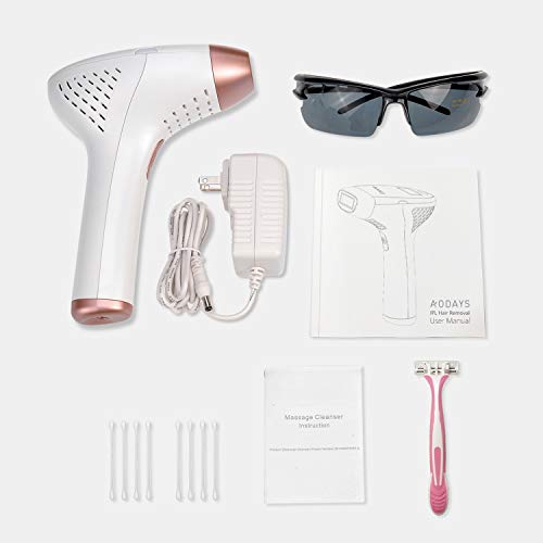 AODAYS IPL Hair Removal Device, Permanent Hair Removal 500,000 Flashes Painle...