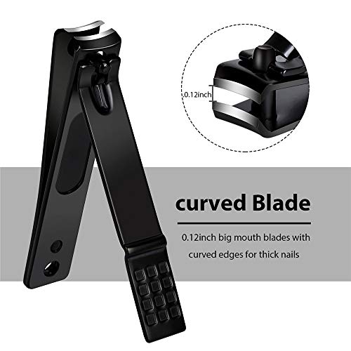 Nail Clippers Set, Sharp Stainless Steel Fingernail Clipper & Toenail Clipper...
