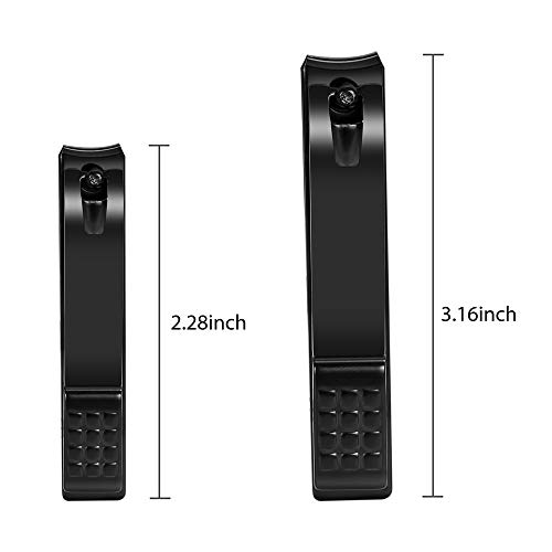 Nail Clippers Set, Sharp Stainless Steel Fingernail Clipper & Toenail Clipper...
