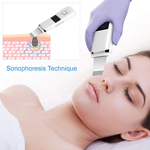 Skin Scrubber Face Spatula, Facial Skin Exfoliator Scraper and Blackhead Remo...