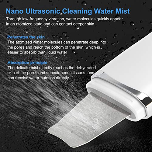 Skin Scrubber Face Spatula, Facial Skin Exfoliator Scraper and Blackhead Remo...