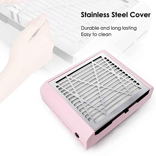 AONOLOVO Nail Dust Collector Machine, Upgraded Powerful Nail Vacuum Suction F...