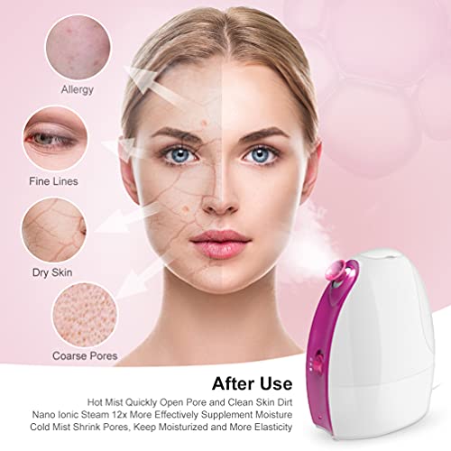 Facial Steamer Face Skin Steam - Face Steamer for Facial Deep Cleaning 3-in-1...