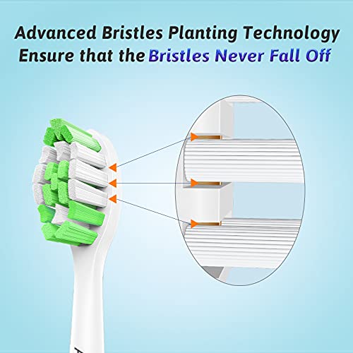 Aoremon Replacement Toothbrush Heads for Philips Sonicare DiamondClean, White...