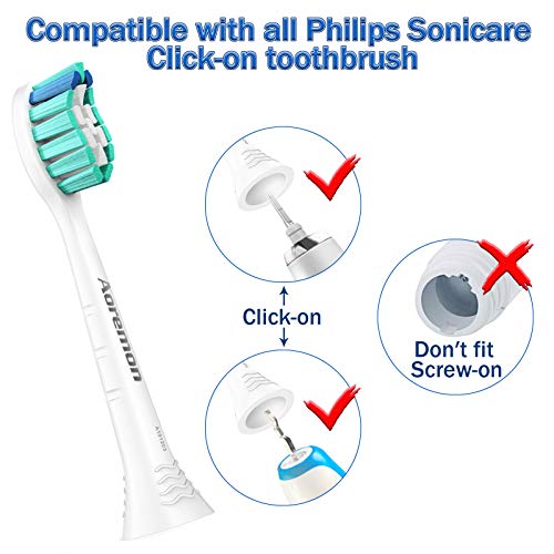 Aoremon Replacement Toothbrush Heads for Philips Sonicare HX9023/65, 10 Pack