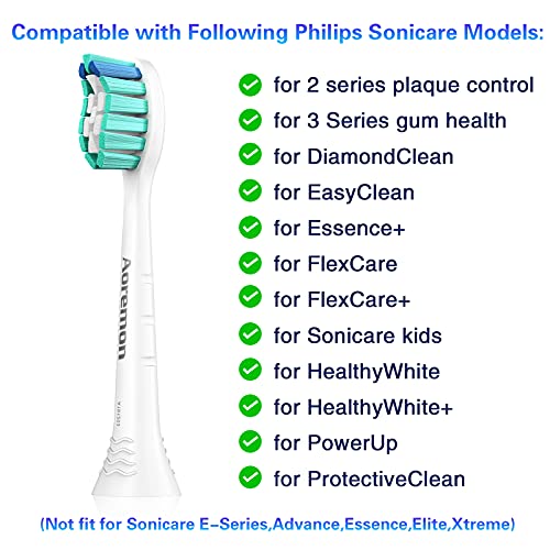 Aoremon Replacement Toothbrush Heads for Philips Sonicare HX9023/65, 10 Pack