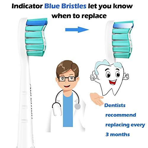 Aoremon Replacement Toothbrush Heads for Philips Sonicare HX9023/65, 10 Pack