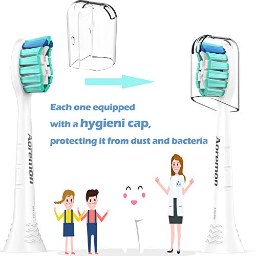 Aoremon Replacement Toothbrush Heads for Philips Sonicare HX9023/65, 10 Pack