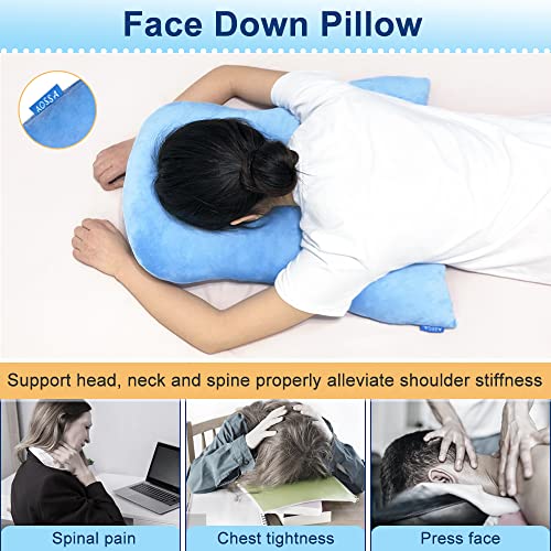 Face Down Pillow Post Eye Surgery Prone Pillow with Arm Hole for Sleeping Vit...