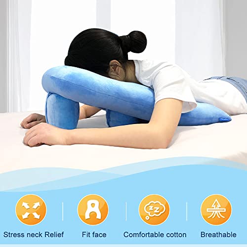 Face Down Pillow Post Eye Surgery Prone Pillow with Arm Hole for Sleeping Vit...
