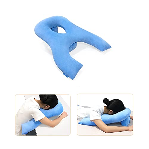 Face Down Pillow Post Eye Surgery Prone Pillow with Arm Hole for Sleeping Vit...