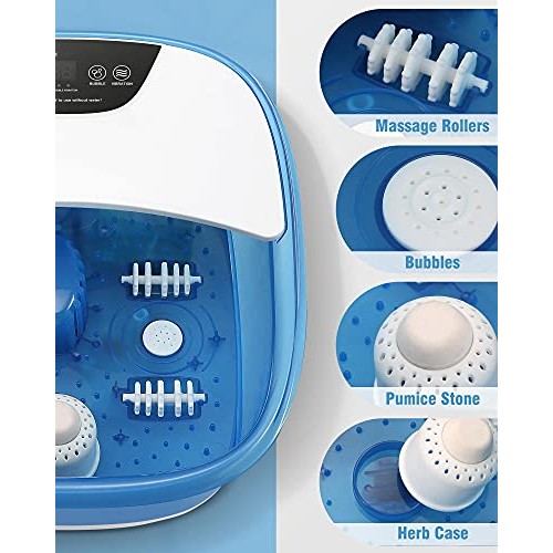 Foot Spa Bath Massager with Heat, Upraded Touchscreen Panel Easy to Adjustabl...