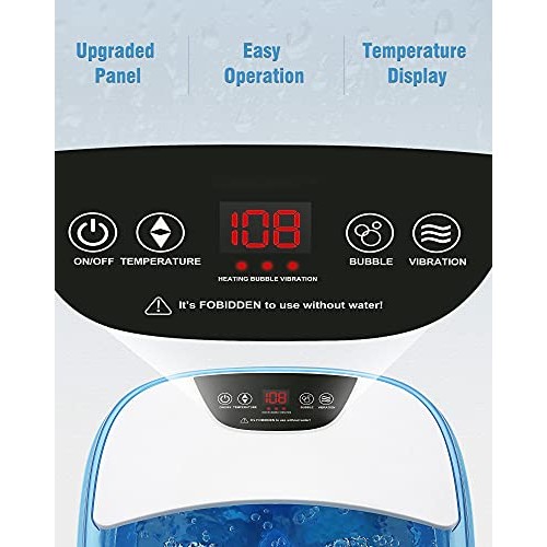 Foot Spa Bath Massager with Heat, Upraded Touchscreen Panel Easy to Adjustabl...